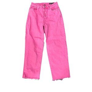 Blanknyc High rise Jeans Straight Leg Jeans Hot Pink Size 27